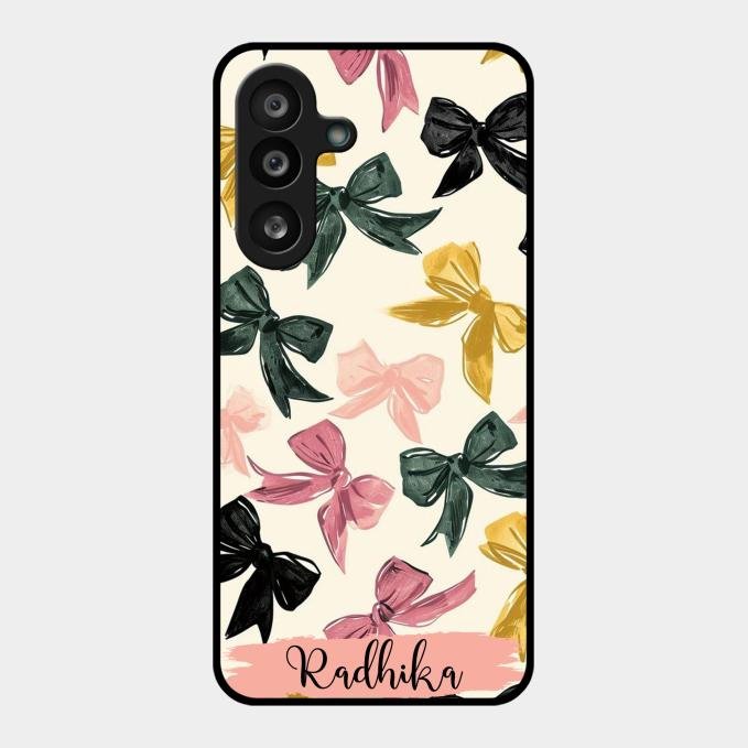 Bow Customize Glass Case Cover For Samsung Galaxy F56 5G