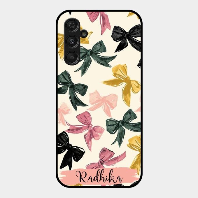 Bow Customize Glass Case Cover For Samsung Galaxy M34 5G