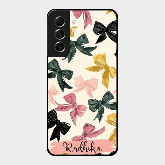 Bow Customize Glass Case Cover For Samsung Galaxy S21 Fe 5G