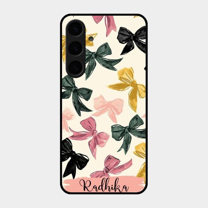 Bow Customize Glass Case Cover For Samsung Galaxy S24 Plus 5G