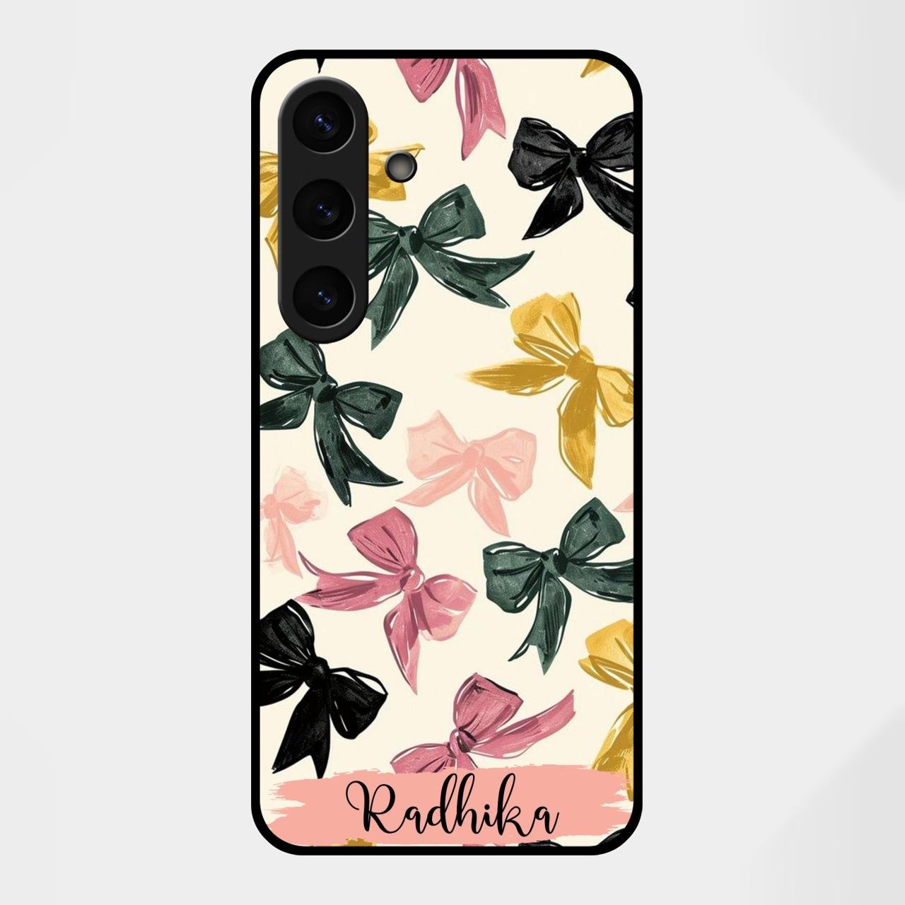 Bow Customize Glass Case Cover For Samsung Galaxy S25 FE 5G