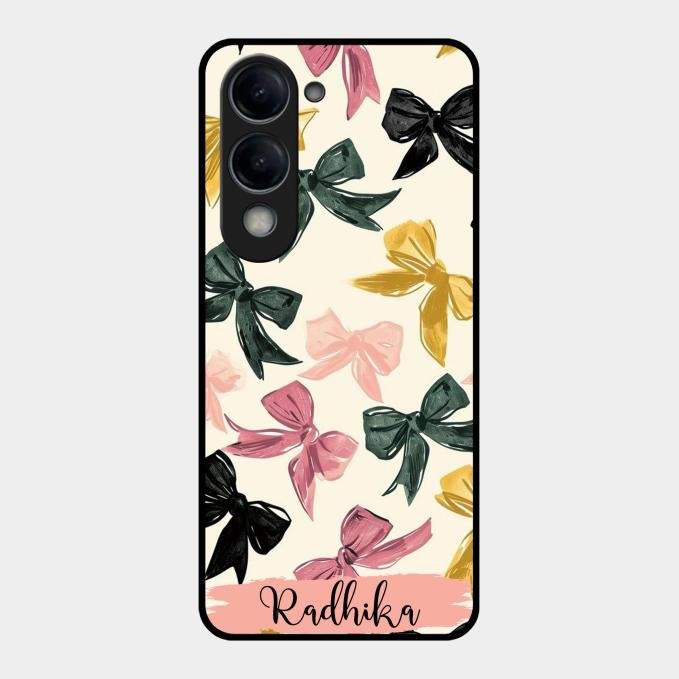 Bow Customize Glass Case Cover For Vivo T4 Lite 5G