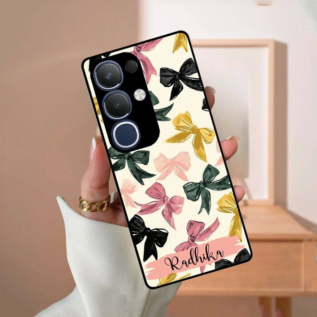 Bow Customize Glass Case Cover For Vivo - ShopOnCliQ
