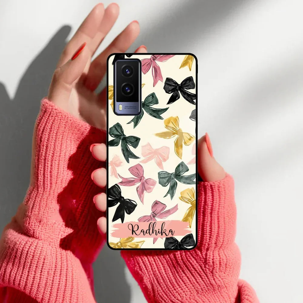 Bow Customize Glass Case Cover For Vivo - ShopOnCliQ