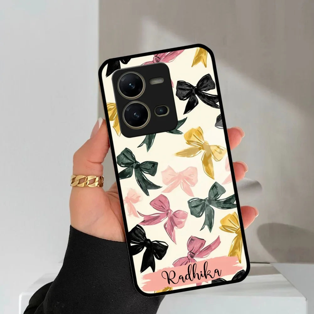 Bow Customize Glass Case Cover For Vivo - ShopOnCliQ