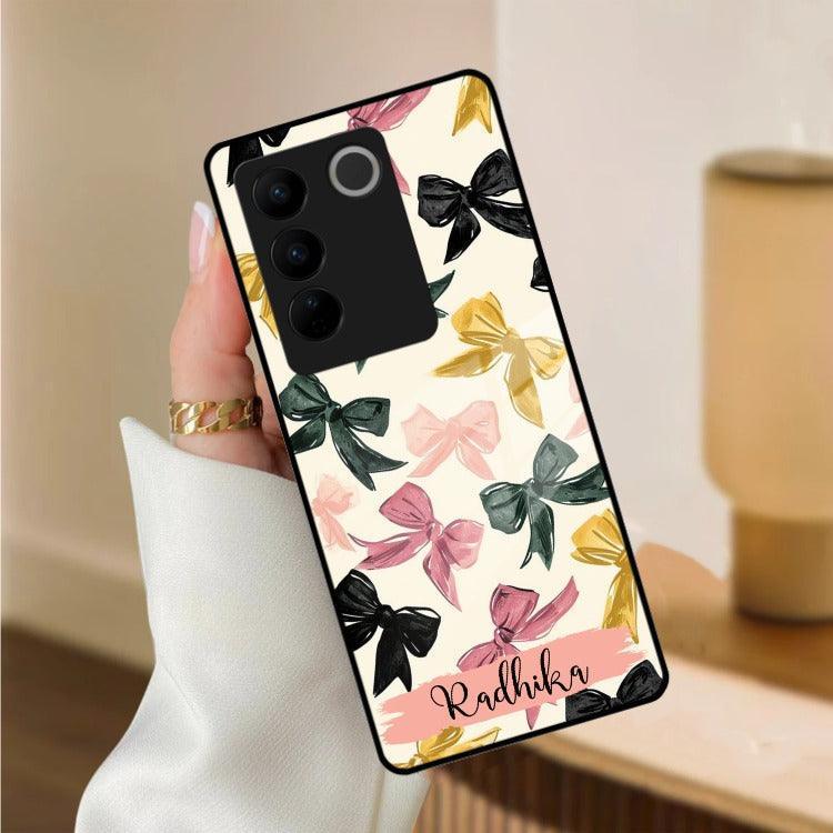 Bow Customize Glass Case Cover For Vivo - ShopOnCliQ
