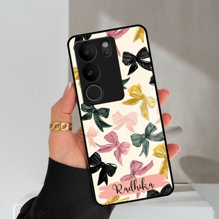 Bow Customize Glass Case Cover For Vivo - ShopOnCliQ