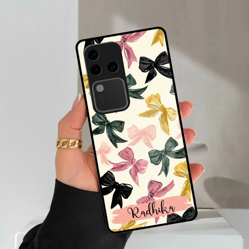 Bow Customize Glass Case Cover For Vivo - ShopOnCliQ