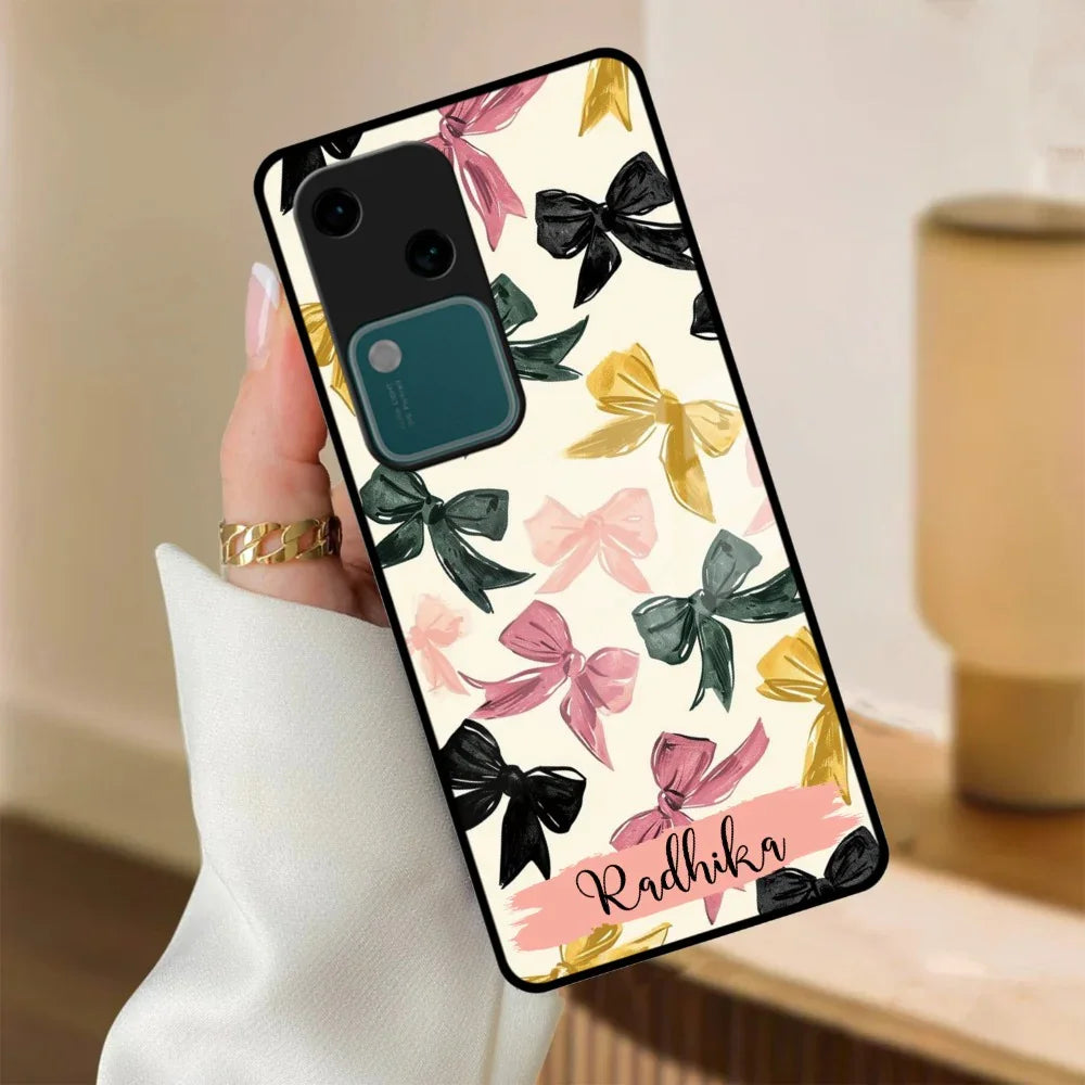 Bow Customize Glass Case Cover For Vivo - ShopOnCliQ
