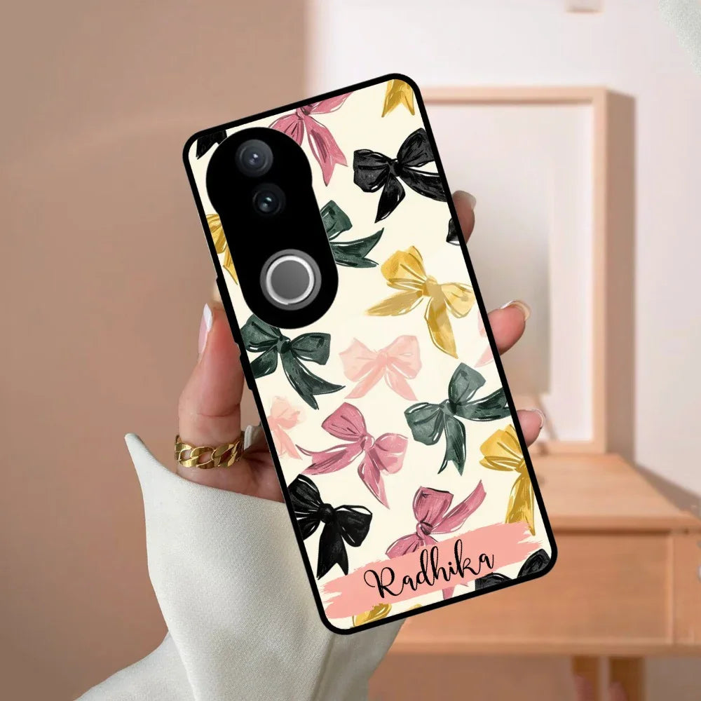 Bow Customize Glass Case Cover For Vivo - ShopOnCliQ