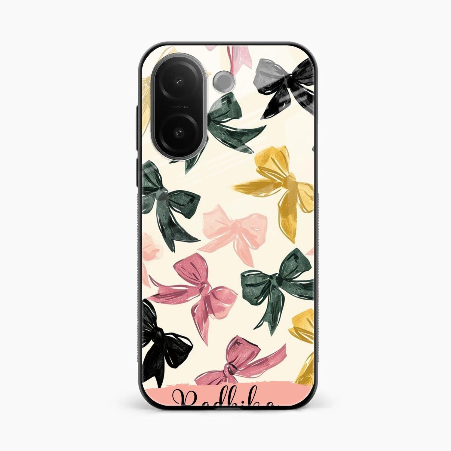 Bow Customize Glass Case Cover For Vivo V60e 5G