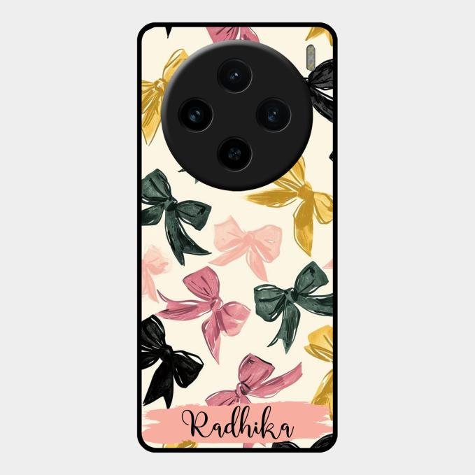 Bow Customize Glass Case Cover For Vivo X100 5G