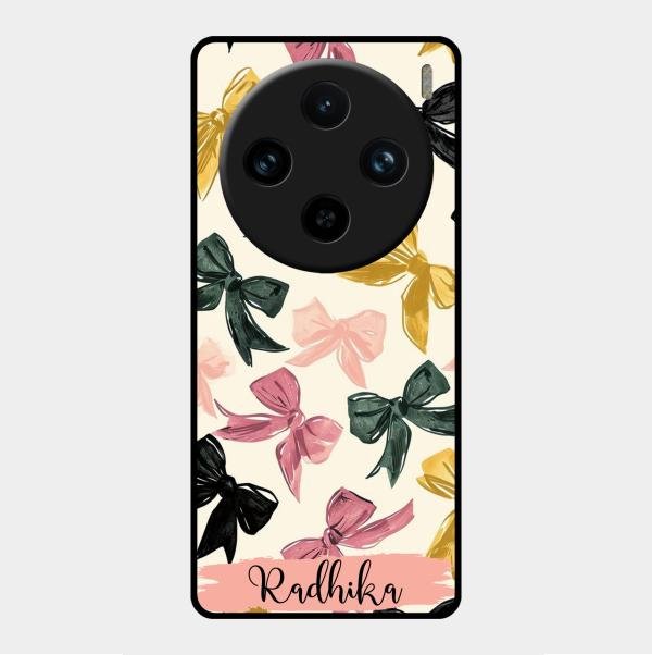 Bow Customize Glass Case Cover For Vivo X100 Pro 5G