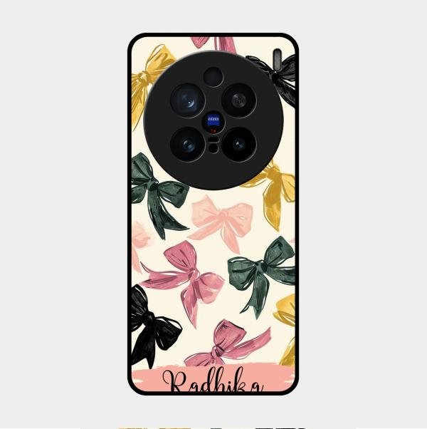 Bow Customize Glass Case Cover For Vivo X200 Pro 5G