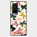 Bow Customize Glass Case Cover For Vivo X60 Pro Plus 5G