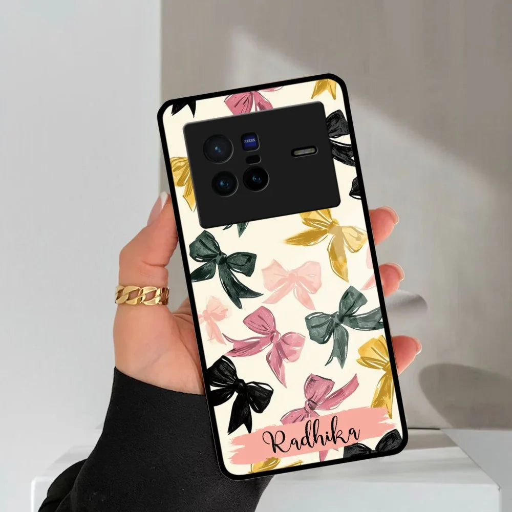Bow Customize Glass Case Cover For Vivo - ShopOnCliQ