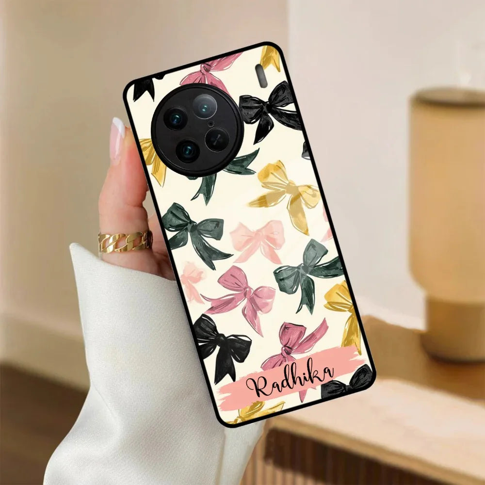 Bow Customize Glass Case Cover For Vivo - ShopOnCliQ