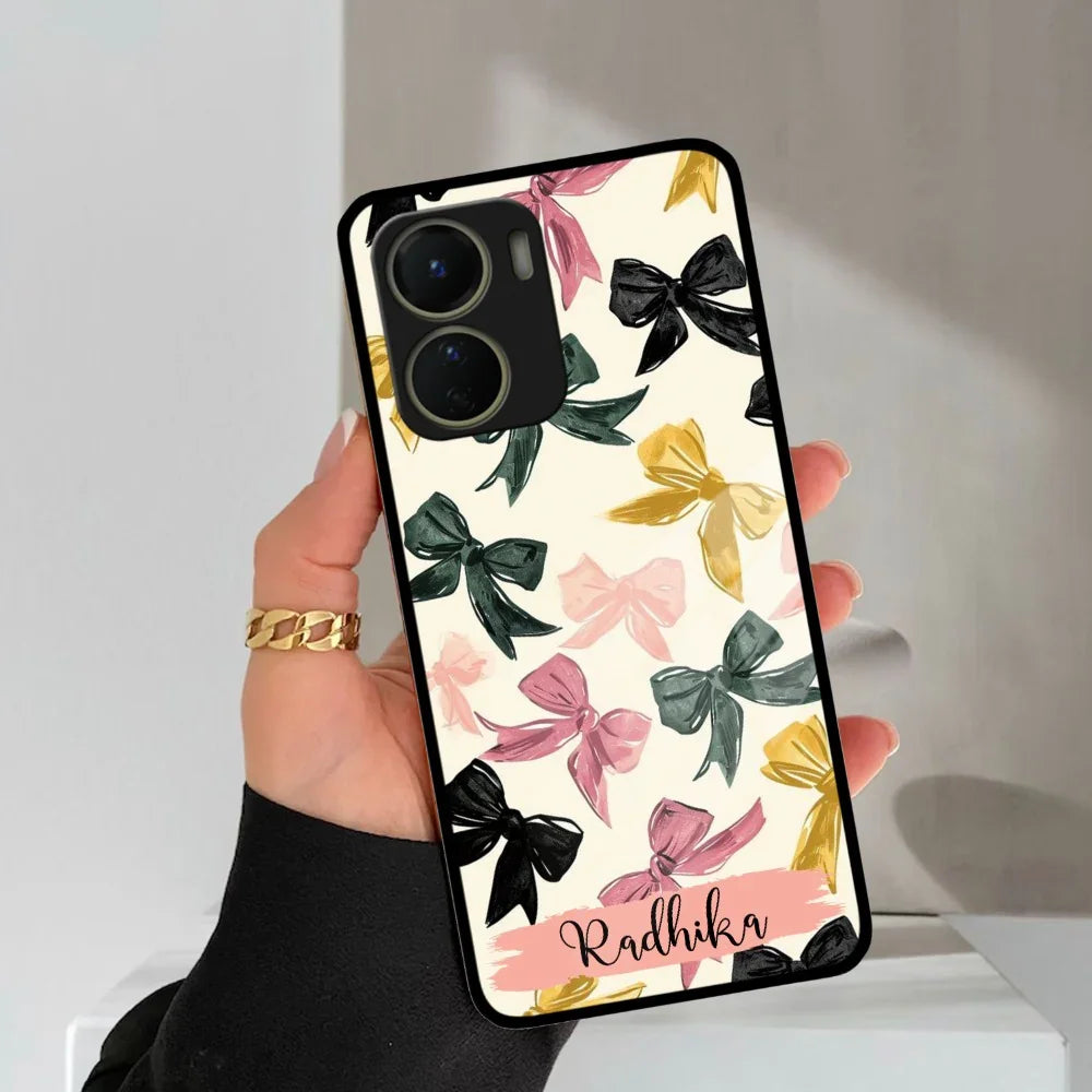 Bow Customize Glass Case Cover For Vivo - ShopOnCliQ