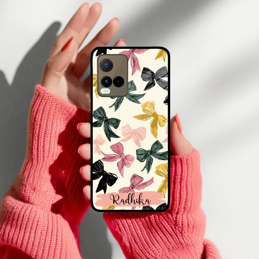 Bow Customize Glass Case Cover For Vivo - ShopOnCliQ