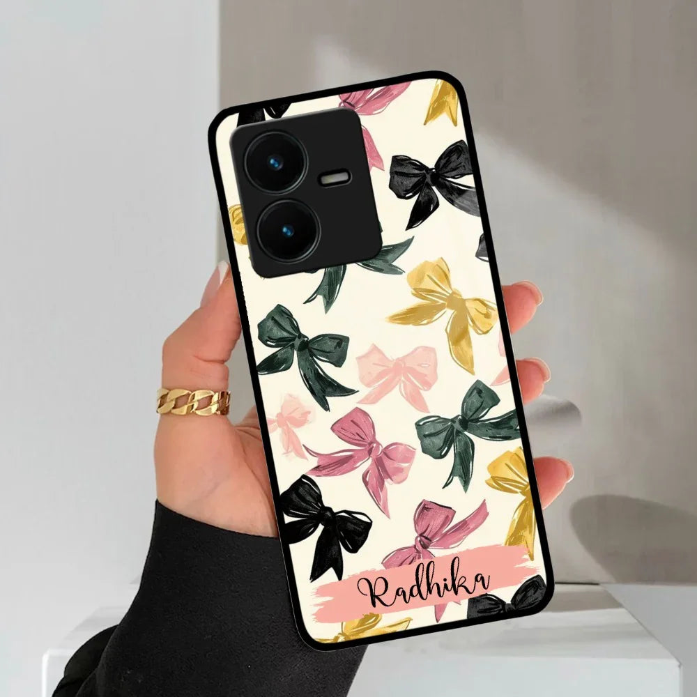 Bow Customize Glass Case Cover For Vivo - ShopOnCliQ