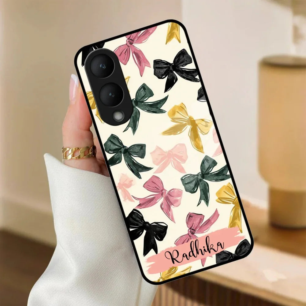 Bow Customize Glass Case Cover For Vivo - ShopOnCliQ