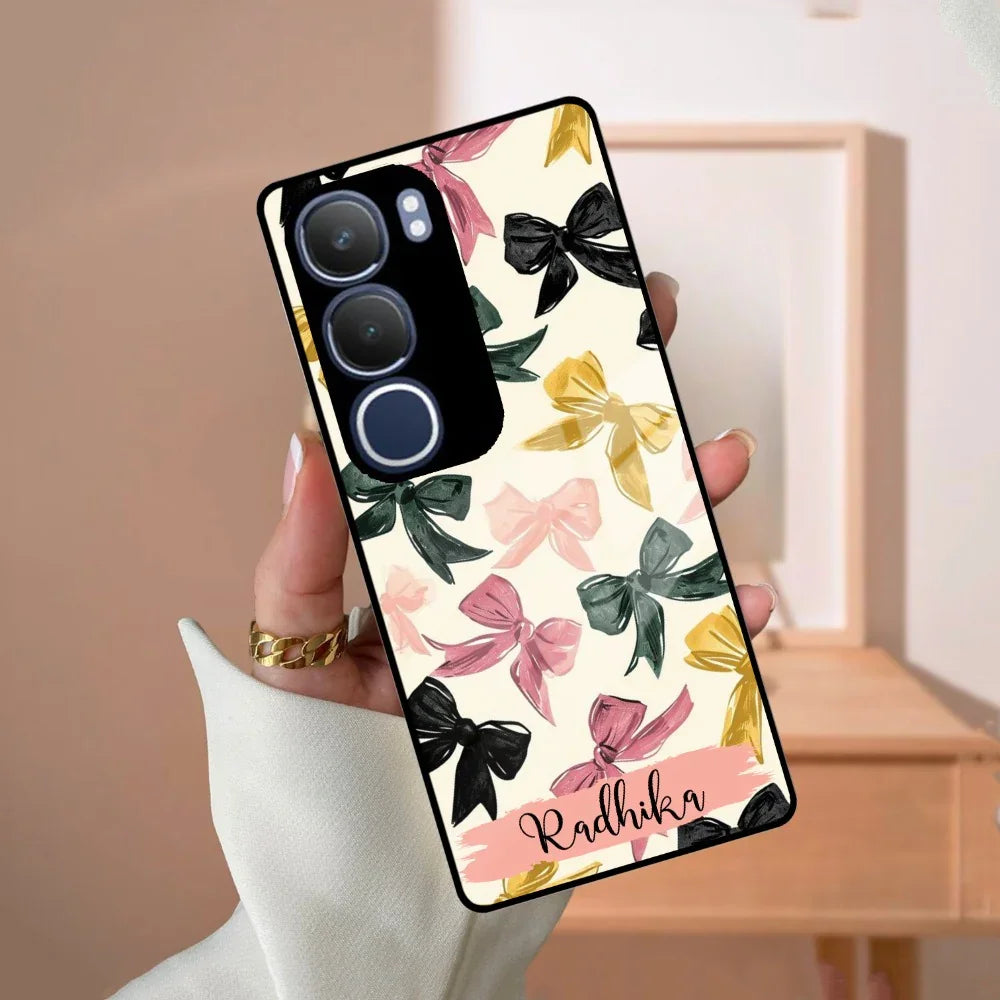 Bow Customize Glass Case Cover For Vivo - ShopOnCliQ