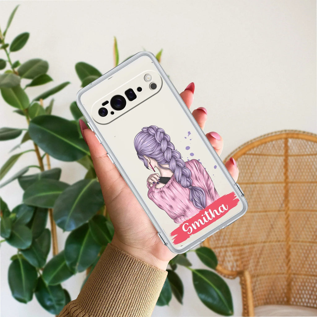 Braid Girl Customize Anti Yellow Case For Google Pixel 10 Pro XL