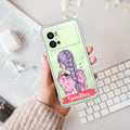 Braid Girl Customize Transparent Silicon Case For iQOO Neo 7 Pro 5G
