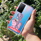 Braid Girl Customize Transparent Silicon Case For iQOO Z7s 5G