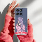 Braid Girl Customize Anti Yellow Case For Motorola Edge 60 Pro 5G