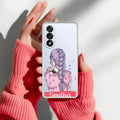 Braid Girl Customize Transparent Silicon Case For OnePlus Nord 5 5G