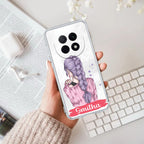 Braid Girl Customize Anti Yellow Case For Oppo F29 Pro 5G