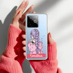Braid Girl Customize Anti Yelllow Case For Realme GT 7T 5G