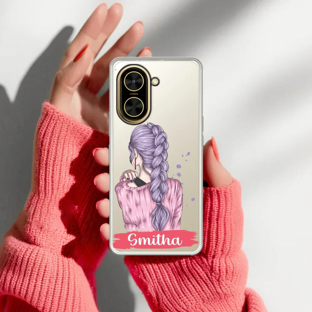 Braid Girl Customize Transparent Silicon Case For Redmi/Xiaomi - ShopOnCliQ