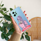 Braid Girl Customize Transparent Silicon Case For Redmi Note 12 4G