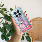 Braid Girl Customize Transparent Silicon Case For Redmi Note 14 Pro 5G