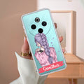 Braid Girl Customize Transparent Silicon Case For Vivo T4 5G