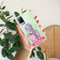 Braid Girl Customize Transparent Silicon Case For Vivo V21 5G