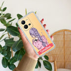 Braid Girl Customize Transparent Silicon Case For Vivo V25 Pro 5G