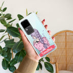 Braid Girl Customize Transparent Silicon Case For Vivo V30 5G