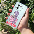 Braid Girl Customize Transparent Silicon Case For Vivo V30e 5G