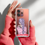 Braid Girl Customize Transparent Silicon Case For Vivo T4 5G