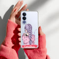 Braid Girl Customize Anti Yellow Case For Vivo V70 FE 5G