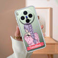 Braid Girl Customize Transparent Silicon Case For Vivo X300 5G