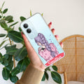 Braid Girl Customize Transparent Silicon Case For Vivo Y29 5G