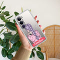 Braid Girl Customize Transparent Silicon Case For Vivo Y300 5G