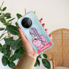 Braid Girl Customize Transparent Silicon Case For Vivo V30e 5G