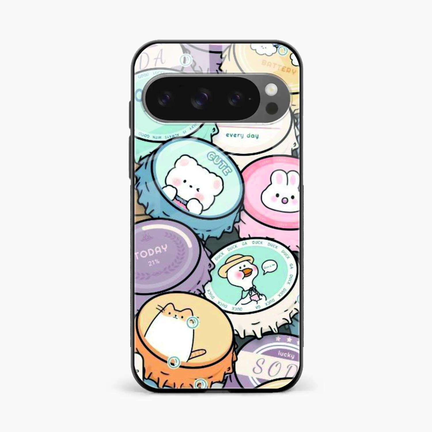 Bunny Buddies Glass Case Cover For Google Pixel 10 Pro XL