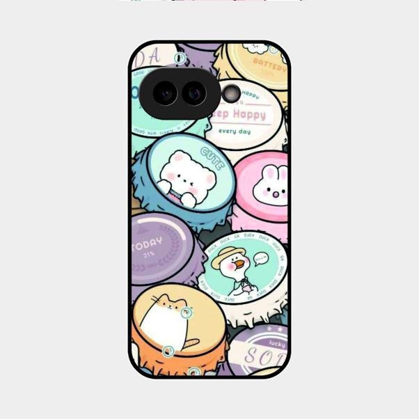 Bunny Buddies Glass Case Cover For Google Pixel 9A 5G