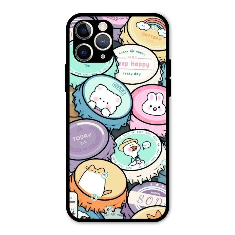 Bunny Buddies Glass Case Cover For iPhone 11 Pro